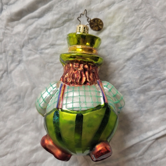 Christopher Radko ROLLIN' O'REILLY Leprechaun Glass Ornament - Picture 2 of 2